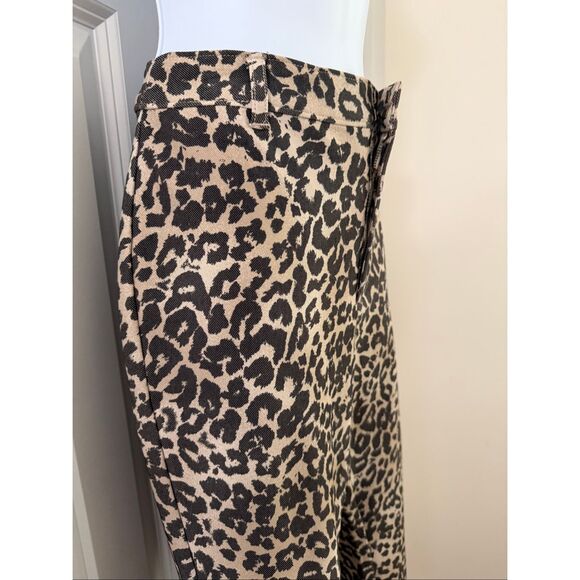 Free People High Rise Leopard print denim pants - Picture 4 of 8